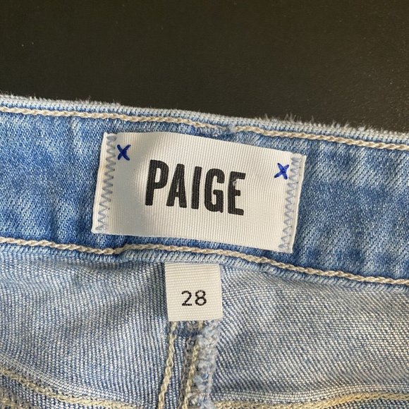 PAIGE Light Blue Distressed Women Jeans - Picture 6 of 9
